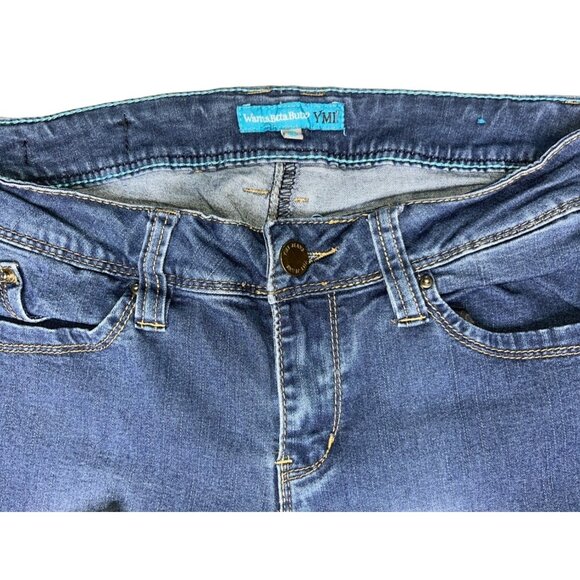 WannaBettaButt?‎ Womens Jeans Size 11 Dark Wash Denim Slimming Fit Stretch Pants - Picture 10 of 10